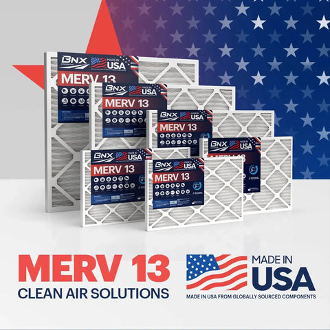Experience cleaner air with a 6-pack of 20x20x1 MERV 13 electrostatic pleated filters that capture pollen, mold, bacteria, smoke