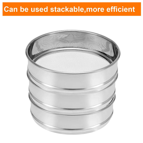 Durable 18 Mesh Lab Sieve For Industrial Laboratory Use, 8 Inch Diameter 304 Stainless Steel Wire Cloth Test Sieve With 1mm Openings