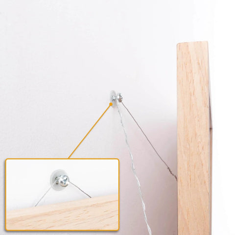 Wall-mounted screw from Self Drilling Drywall Anchors Assortment Kit, 200-Piece Picture Hanging Set with 100 #6 Zinc Metal Anchors