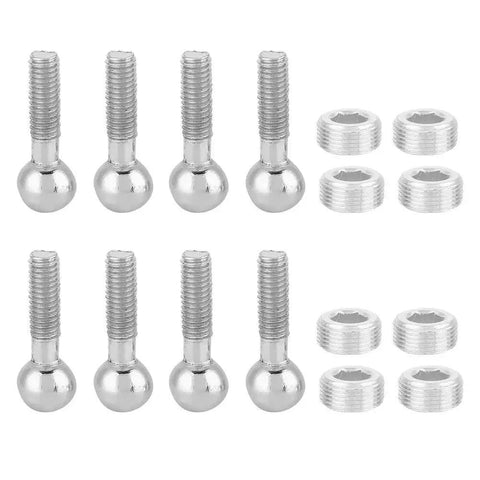 Metal Ball Head Screws For 1/10 Scale RC Cars, Threaded Replacement Pack For 94122 94166 94155 94188 Models, High Strength Alloy.