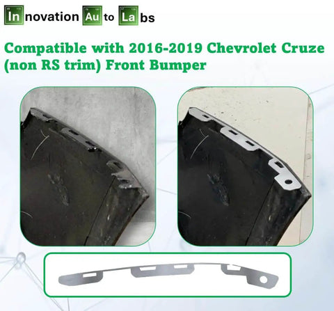 SnugFyt Bumper Tab Saver and Repair Backing Plate for 2016 to 2019 Chevrolet Cruze Non RS Trim, metal reinforcement piece