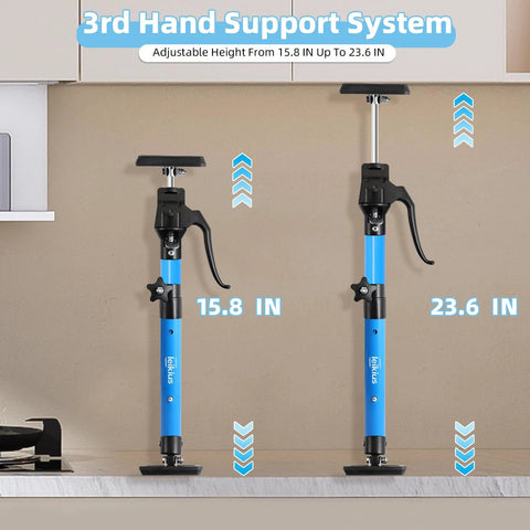 ✝️ 2PK High Quality Metal Cabinet Jacks for Installing Cabinets,200LB Load 3rd Hand Support System,Adjustable Support Pole
