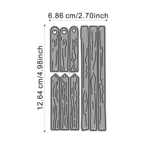 Top Shelf Long Fence Metal Cutting Dies Set For Card Making And Scrapbooking Includes Embossing Dies Die Cuts Stencils And Handy Storage Pockets