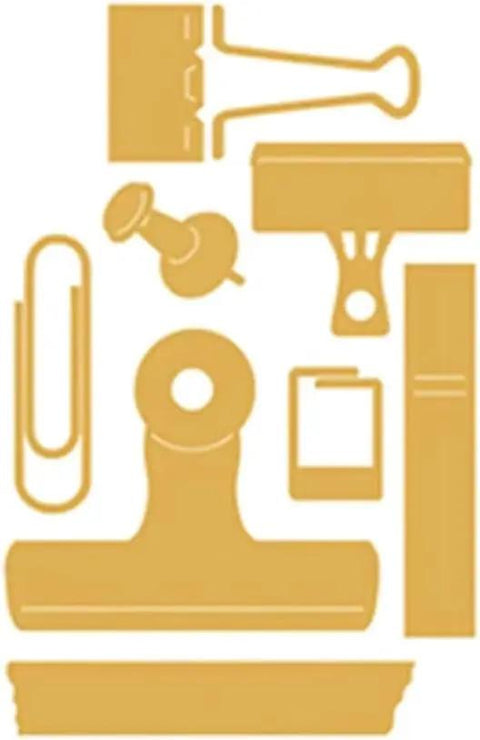 Dope Document Clips Die Cut For Card Making And Scrapbooking With Intricate Metal Cutting Design For Embossed And Cut Out Patterns