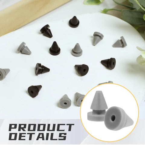 50 Pack Metal Door Silencers And Slammers One Half Inch Diameter Black And Silver Durable Silicone Rubber Door Stop Cushions For Metal Frames Quiet Slam Prevention Easy Install Long Lasting