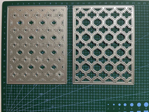 3D Floral Cutting Dies Set For Scrapbooking And Card Making With Layered Four Leaf Flower Designs 22.4x14.4 Cm metal dies on grid
