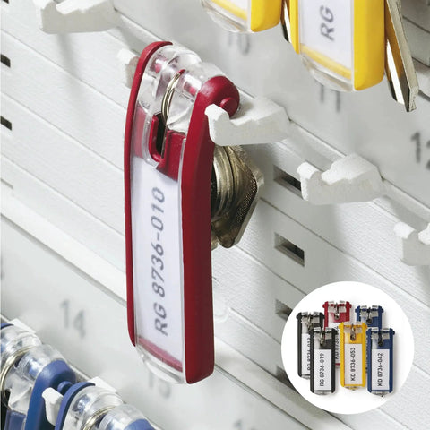 Wall Mounted Key Cabinet With Combination Lock That Holds 36 Key Tags In A Heavy Duty Brushed Aluminum Box for organized key storage
