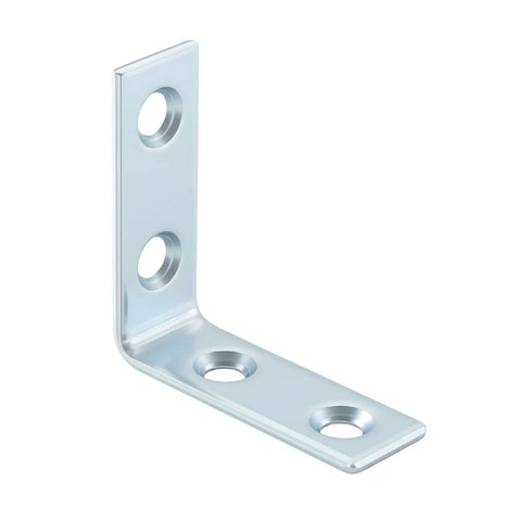 40 Pack L Bracket Corner Braces, Small Metal L Brackets for Wood, 1.5 inch Steel Joist Right Angle Brackets, Zinc Plated