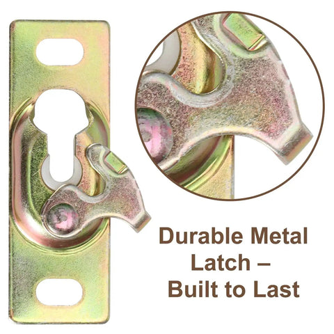 Pocket Door Rollers Connection Plate Set For Sliding Doors And RV Pocket Doors, Zinc Plated Heavy Duty Hanger Plates close-up