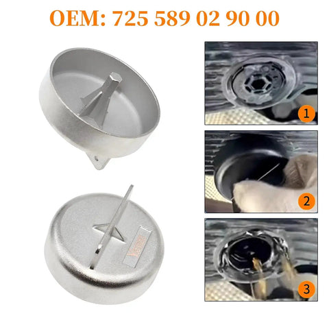 Metal Transmission Oil Filling Tool for Mercedes 725.0 9G Tronic 9 Speed ATF Oil Change Kit Easy Drain and Fill close-up