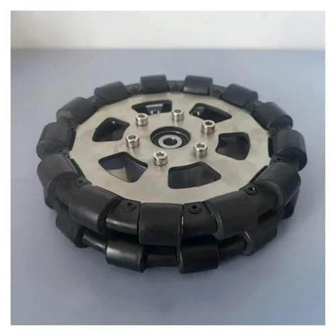 Metal Wheel 6 Inch,152mm Double Stainless Steel Omni Wheel, 40kg Load, Robot Car Parts Mecanum Wheel(5mm no Keyway)