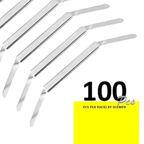 Premium Metal Prong Paper Fasteners With Two Inch Capacity Per Prong And Two And Three Quarter Inch Base For Thick Presentations And File Organization Box Of One Hundred For Office Use OLYMPX