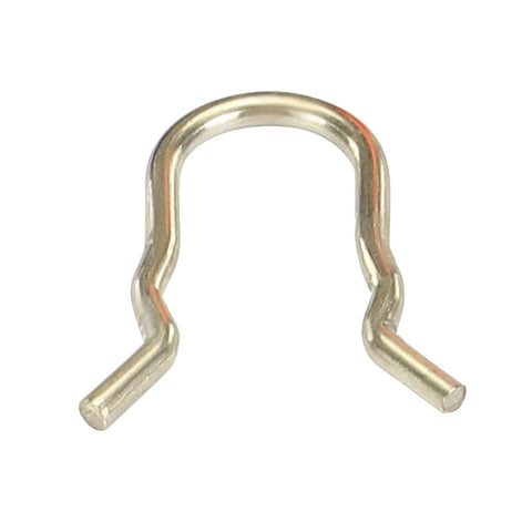U-shaped metal retaining clip, silver automotive clip for sensor mounting