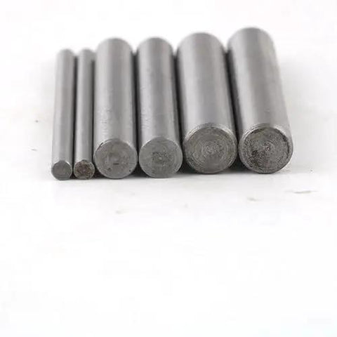 Six metal rods varying in size, representing components for Diamond Grinding Wheel Dresser Pen For Precision Truing And Restoring Flat Surfaces