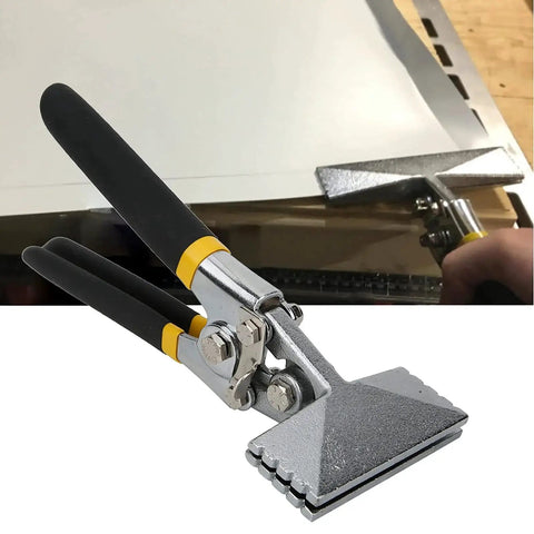 Curved Metal Sheet Seaming Pliers Heavy Duty Manual Bender With Non Slip Grip for bending and flattening metal sheets close-up