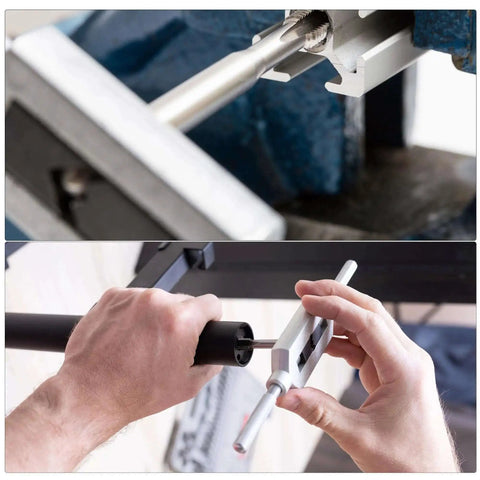 Adjustable Tap Wrench And 2-56 UNC Machine Taps Kit Includes M1 M12 Tap Wrench Handle Pro Grade High Speed Steel Taps 3Pc Set