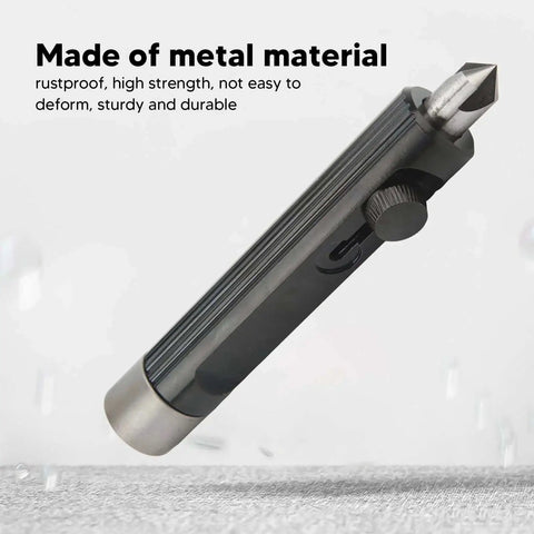 Metal Tubing Deburring And Flaring Tool For Brake Lines Three Sixteenth To One Half Inch Hand Reamer angled view