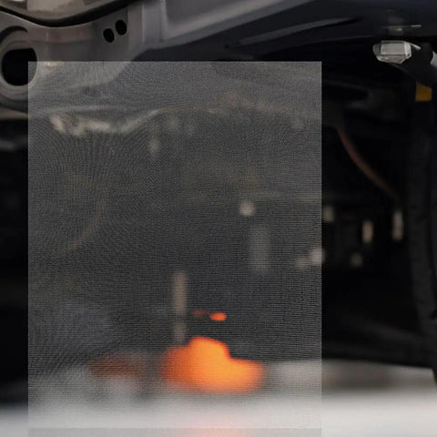 Auto Body Bumper Repair Welding Mesh Patch for Cracks and Holes, Durable Metal Wire Screen 5.90 X 1.96 Inches installed on car