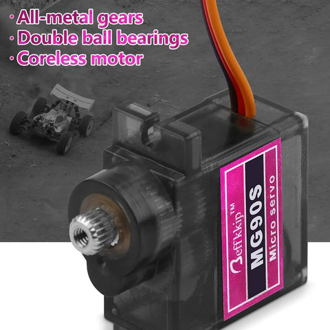 4PCS MG90S 9g Micro Servo Motor Metal Gear for RC Robot Car Plane Helicopter Mini Servos for Arduino Project