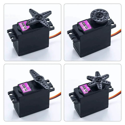 4Pack MG996R 55g Digital RC Servo Motors High Torque Metal Gear Servo for RC Car Robot Boat Helicopter in different views