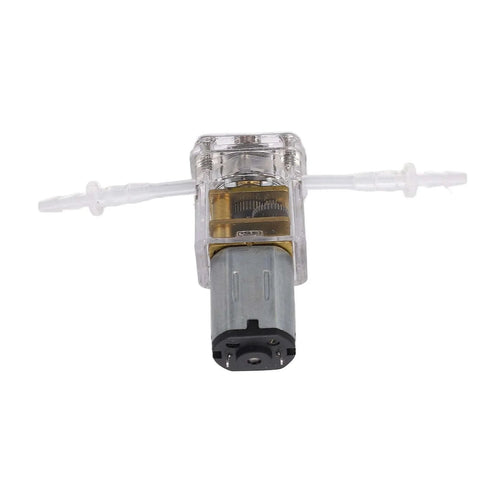 Micro Liquid Dosing Pump, Compact Mini Peristaltic Pump 1mlmin 6 Rollers Structure for Medical Device (G10 3V), side view