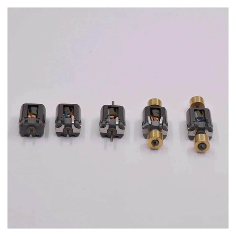 Micro Mini 10mm*15mm Electric Motor DC 6V-12V 26800RPM High Speed 1.5mm Dual Shaft for RC N-Scale HO Slot Car Rail Model(C Motor Long Shaft)