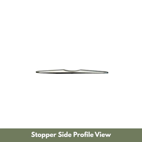 Universal Mid Door Slider Kit For Van Sliding Doors Stopping At Mid Position For Privacy And Airflow No Drill Install Aircraft Grade Aluminum With Epoxy Finish Ideal For Stealth Camping And Partial Coverage side profile