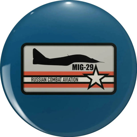 Mig 29 Fulcrum Pin Lapel Pin Brooch Steel Pin 0.75 Inch Cute Cartoon Aviation Jewelry featuring aircraft silhouette and star design
