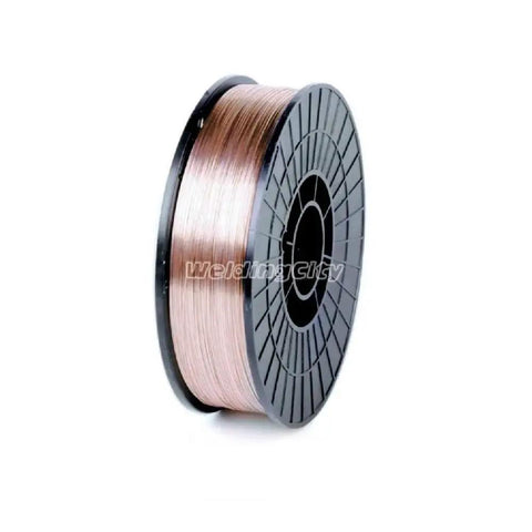 Mild Steel MIG Welding Wire ER70S-6 10 Lb Copper Coated Spool 0.030 Inch (0.8 mm) for GMAW Shielding Gas, 8 Inch Spool