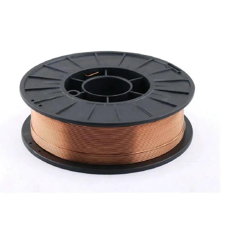Mild Steel MIG Welding Wire ER70S-6 10 Lb Copper Coated Spool 0.030 Inch (0.8 mm) for GMAW, CO2 or Argon Mixed Gas on 8 Inch Spool