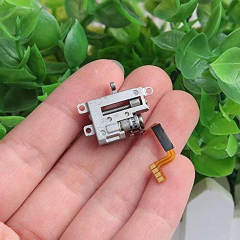 2-Pack Mini 5mm 2-Phase 4-Wire 3V 5V Planetary Gear Stepper Motor Linear Screw Slider shown in hand, compact size