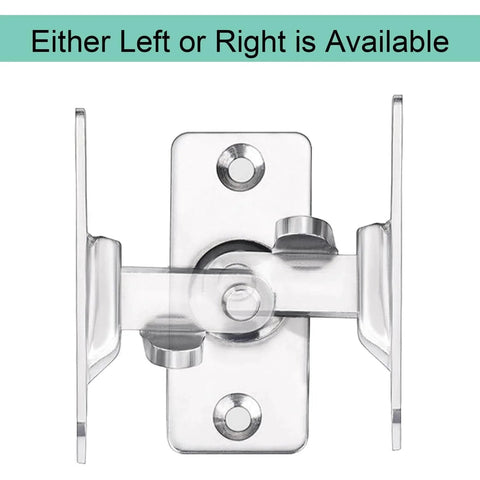 Front view of MINI Size 90 Degree Door Latch Sliding Screen Door Latch Barn Door Lock Hasp Latch Clasp Lock Pocket Door Locks and Latches