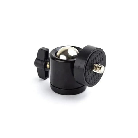 Three Pack Mini Ball Head Mounts With 1/4 Inch Thread For Universal Fit, 360 Degree Swivel Rotation, shown in close-up view