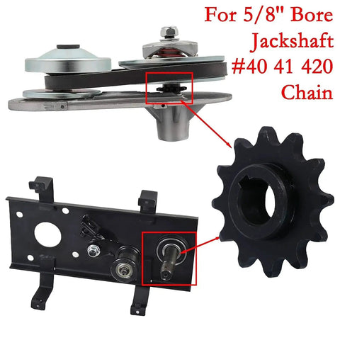 High Speed 12T Sprocket Kit With Five Eighth Inch Bore And Spacer For Twenty To Thirty CVT Mini Bike Go Kart Chains Forty Forty One And Four Twenty