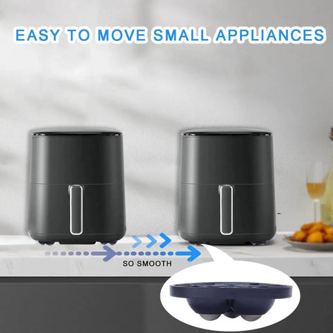 8 Pack Mini Caster Wheels For Small Kitchen Appliances Self Adhesive 360 Degree Swivel Rolling Casters Durable ABS And Steel Core