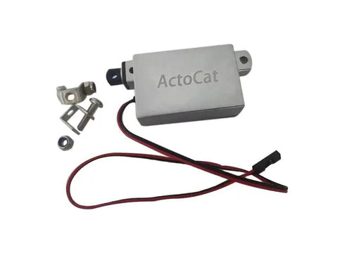 Mini Linear Actuator with 1.2 Inch Stroke and 22 Lb Thrust for Window Opener DIY Projects, 12V DC with brackets and wiring