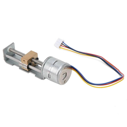 Mini linear lead screw nut slider 2‑phase 4‑wire stepper motor linear screw slide table slider stroke 34mm for steady alignment