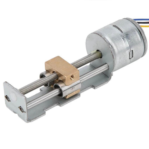 Mini linear lead screw nut slider 2‑phase 4‑wire stepper motor linear screw slide table slider stroke 34mm for CNC installs