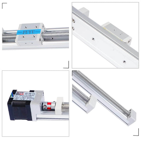 Mini Linear Motion Guide Actuators Linear Rail Ball Screw Small Linear Motorized Nema 14 2-Phase Stepper Motor 100mm Stroke components