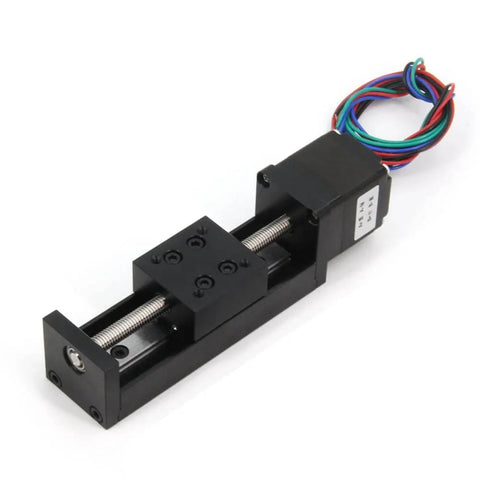 Mini Linear Rail Guide Small Sliders Lead Screw T6x1 with Nema 11 Stepper Motor for CNC Router Parts X Y Z Linear Stage Actuator 50mm Effective Stroke