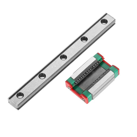 Miniature Linear Slide Block Bearing Lightweight Steel 4 Point Design With Retainer And Lubrication System Short Slide