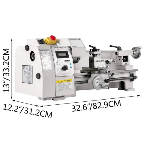 8 X 14 Inch Mini Metal Lathe With Variable Speed 2250 RPM 600W Motor for Precision Turning and Milling, ideal for hobbyists