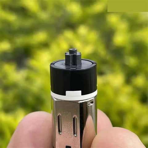 Close-up of DC 3V 5V 6V Mini N20 Planetary Gearbox Gear Reducer Motor Cross Shaft(Model B 60-120RPM) showing top view