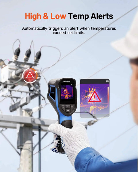 Mini Thermal Imaging Camera, 240 x 240 TISR Resolution, 15-Hour Battery Life, detecting temp alerts near power lines