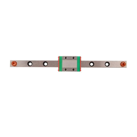 Miniature 9mm linear rail system with slide block ball retainer and lubrication for CNC machines and 3D printers