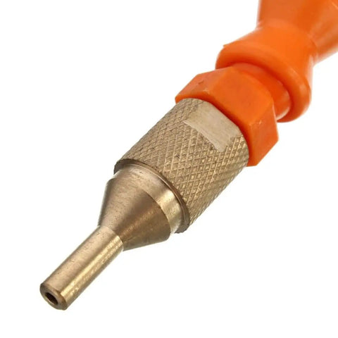 Close-up of Mist Coolant Lubrication Spray System nozzle for metal cutting, engraving, machining on CNC lathe and drill machines by OriGlam.