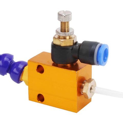 Close-up of 2 Pack Mist Coolant Spray System For 8mm Air Pipe CNC Lathe Milling Drill Machines, cooling lubrication accessory