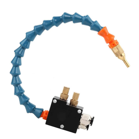 Mist Coolant Lubrication Spray System For CNC Lathes And Metal Engraving Tools That Save Over 80 Percent Of Coolant, adjustable hose