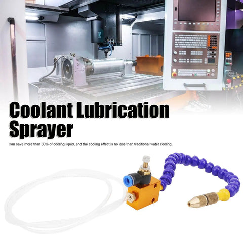2 Pack Mist Coolant Spray System For 8mm Air Pipe CNC Lathe Milling Drill Machines, Cooling Lubrication Accessory, CNC view