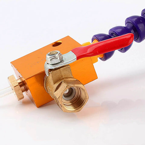 Mist Coolant Spray System for CNC Lathe and Milling Machines with Adjustable Lubrication valve close-up view